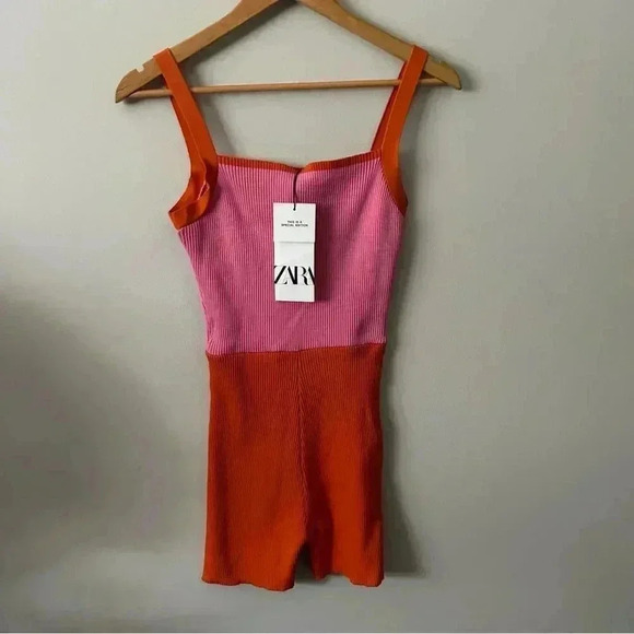 NWT Zara Colour Blocked Romper M - Picture 2 of 5